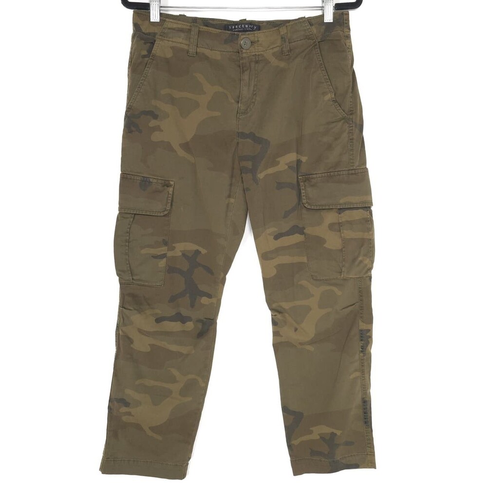 ANTHROPOLOGIE SANCTUARY Women's Camo Cargo Pants 29‎ Green Military Utility